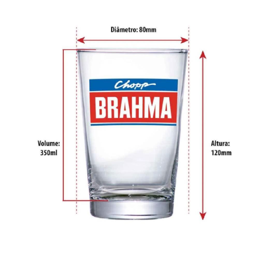 Copo De Cerveja Brahma Ruvolo - 350ml
