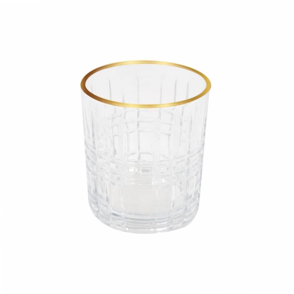 Copo de Whisky Classic com Filete Dourado 330Ml - Havan Casa
