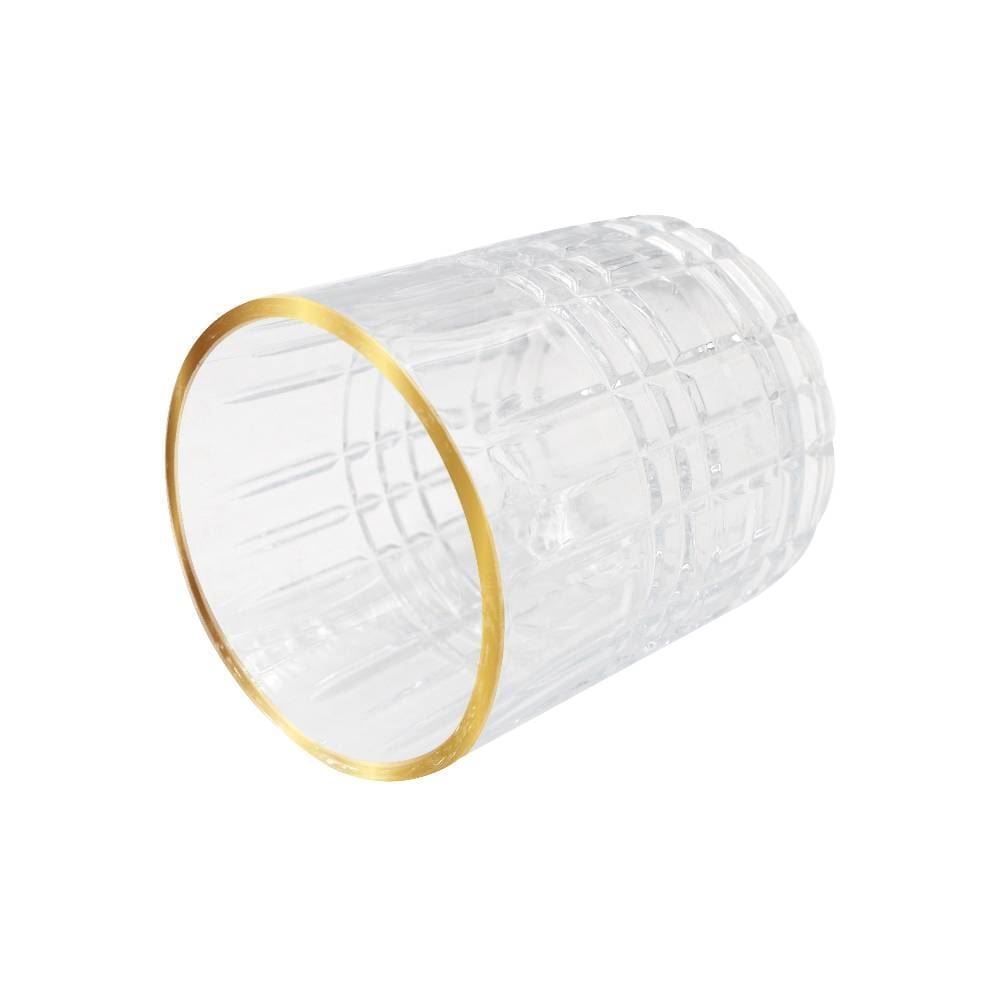 Copo de Whisky Classic com Filete Dourado 330Ml - Havan Casa