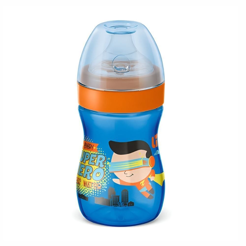 Copo Evolution Bebedor Silicone 240Ml Lillo - Azul Claro