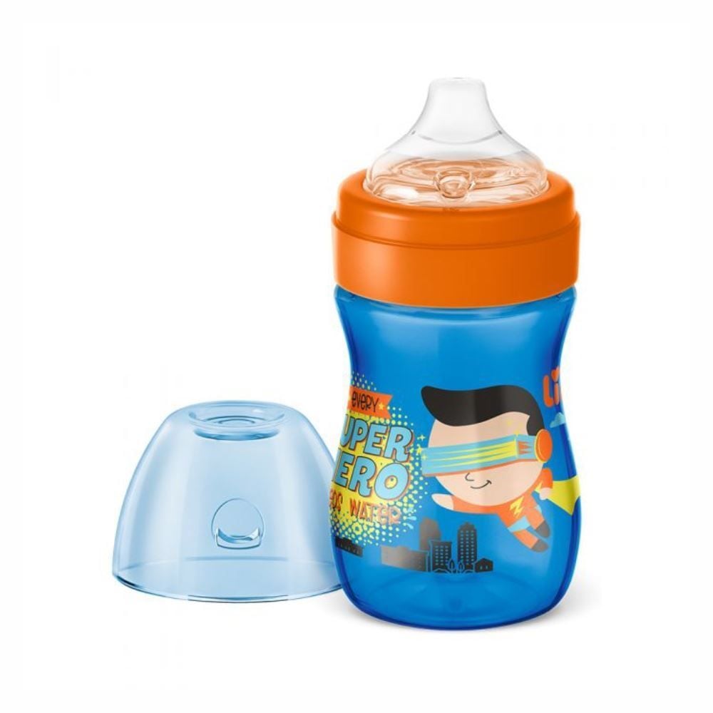 Copo Evolution Bebedor Silicone 240Ml Lillo - Azul Claro