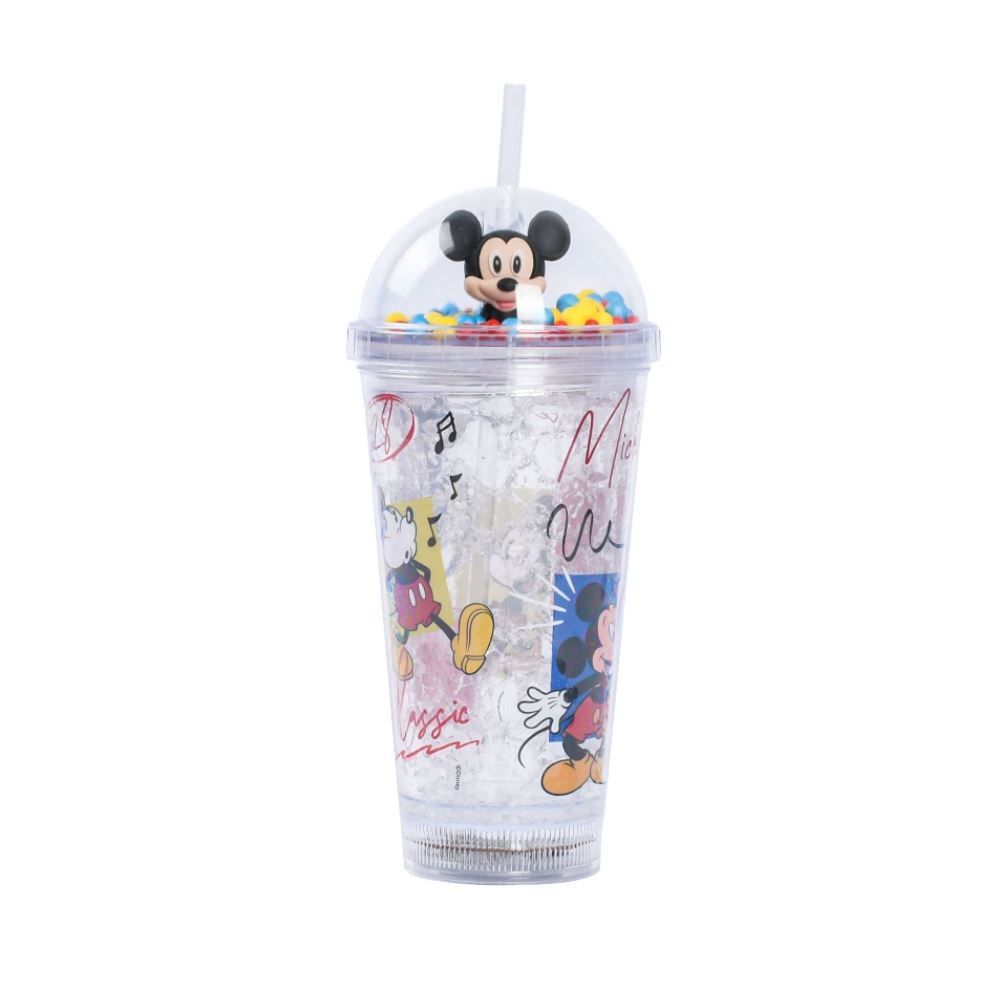 Copo Led com Canudo Mickey Disney 450Ml - Sortido