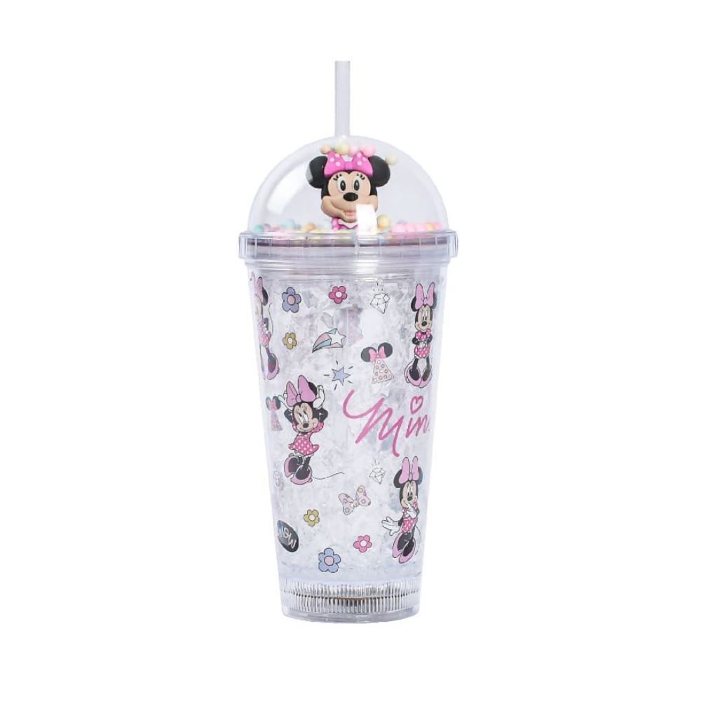 Copo Led com Canudo Minnie Disney 450Ml - Sortido