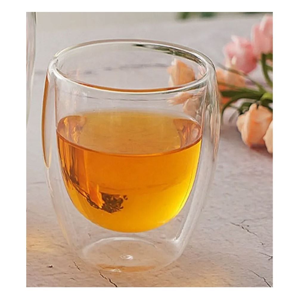 Copo Para Chá Com Parede Dupla Lyor 260Ml - 2 Peças