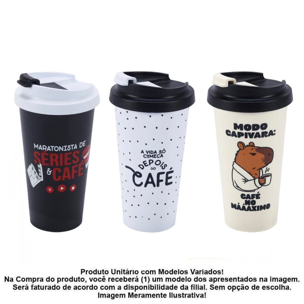 Copo Térmico Temático Lumni 500Ml - Sortido