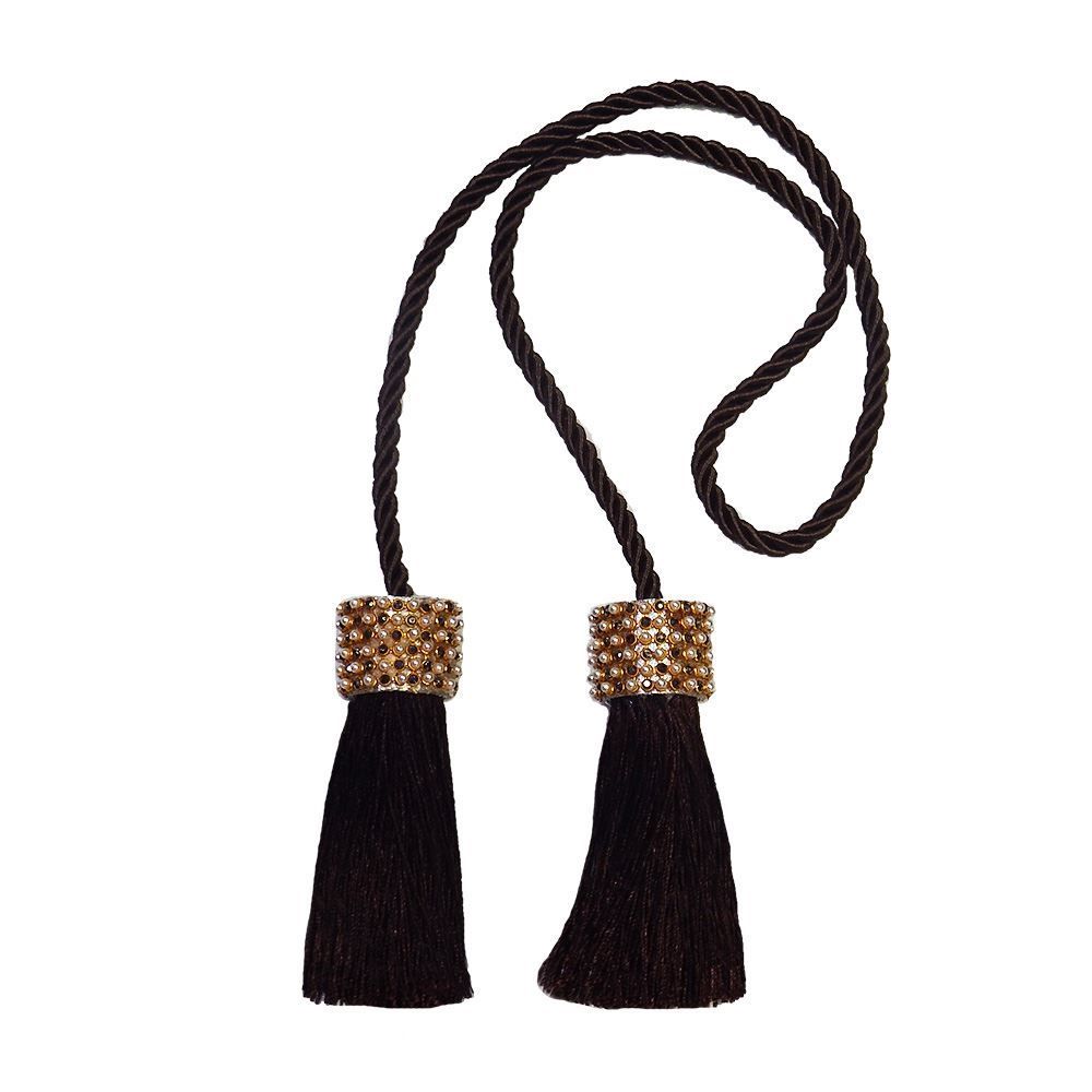 Cordão Infinity Mini Franjas Bella Arte - Imbuia