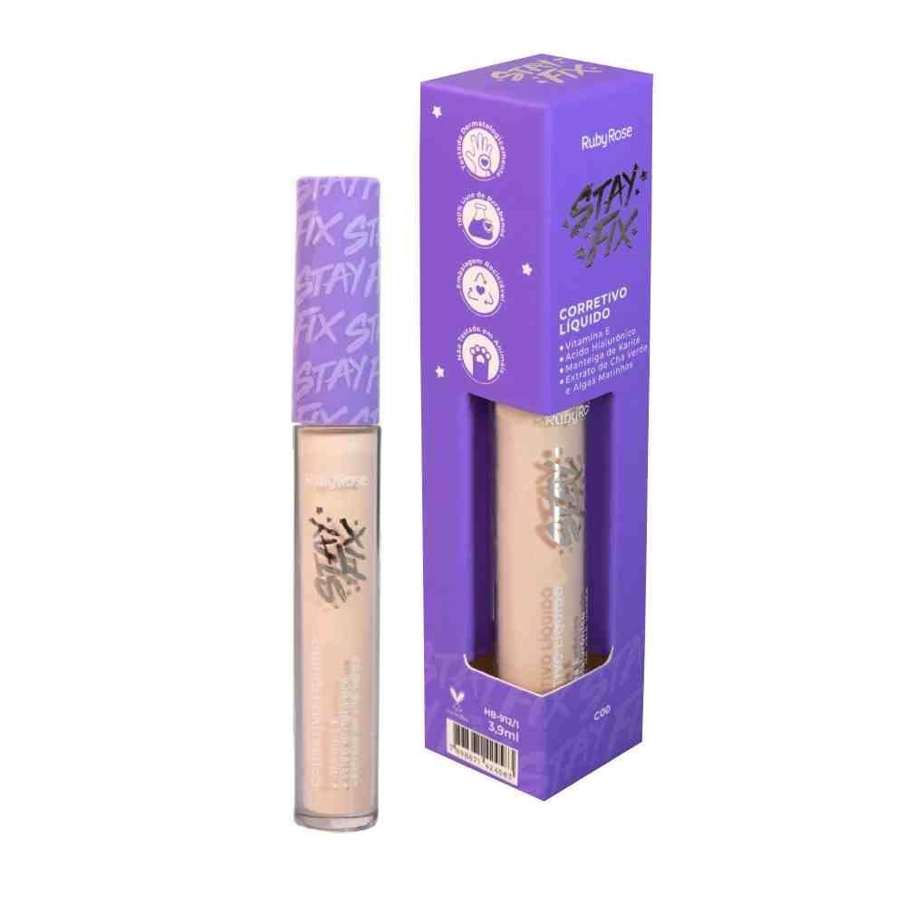 Corretivo Líquido Stay Fix Ruby Rose 3,9 Ml - Cor 02