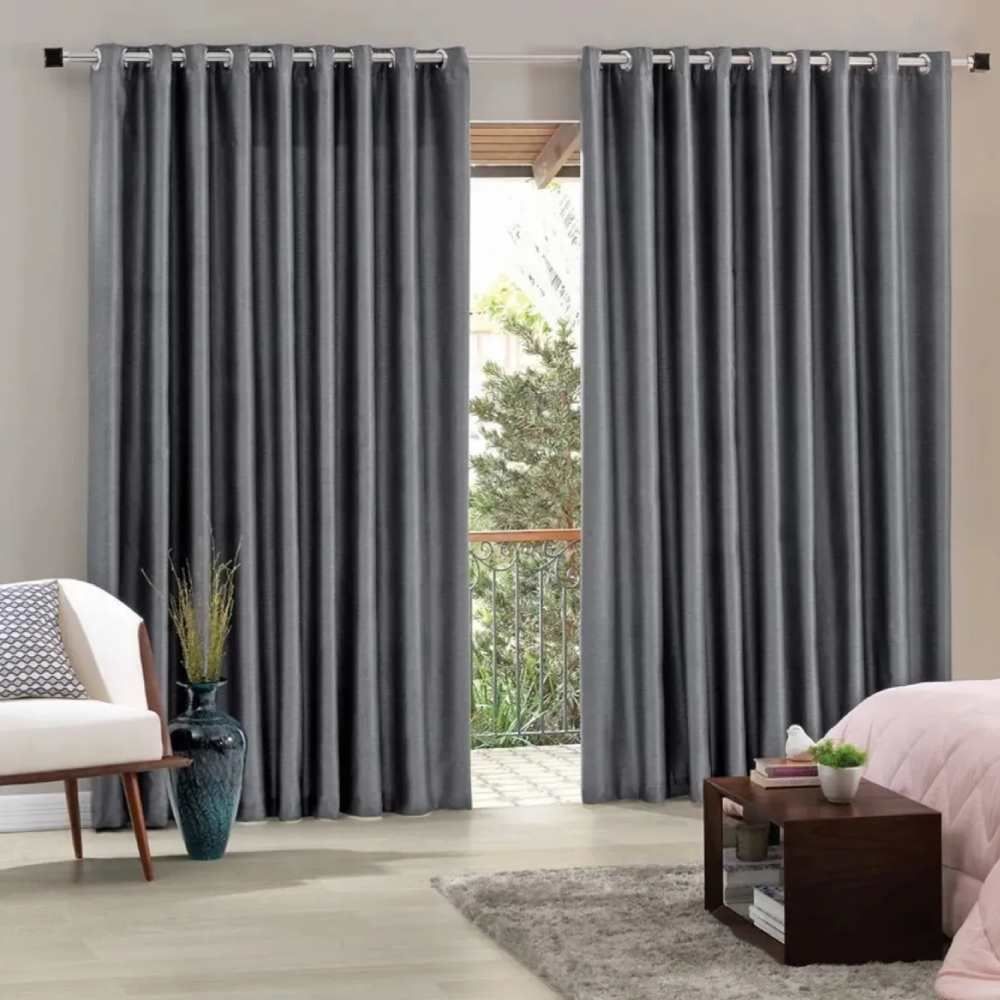 Corta Luz Tecido 4,20X2,50 M Blend Havan Casa - Cinza