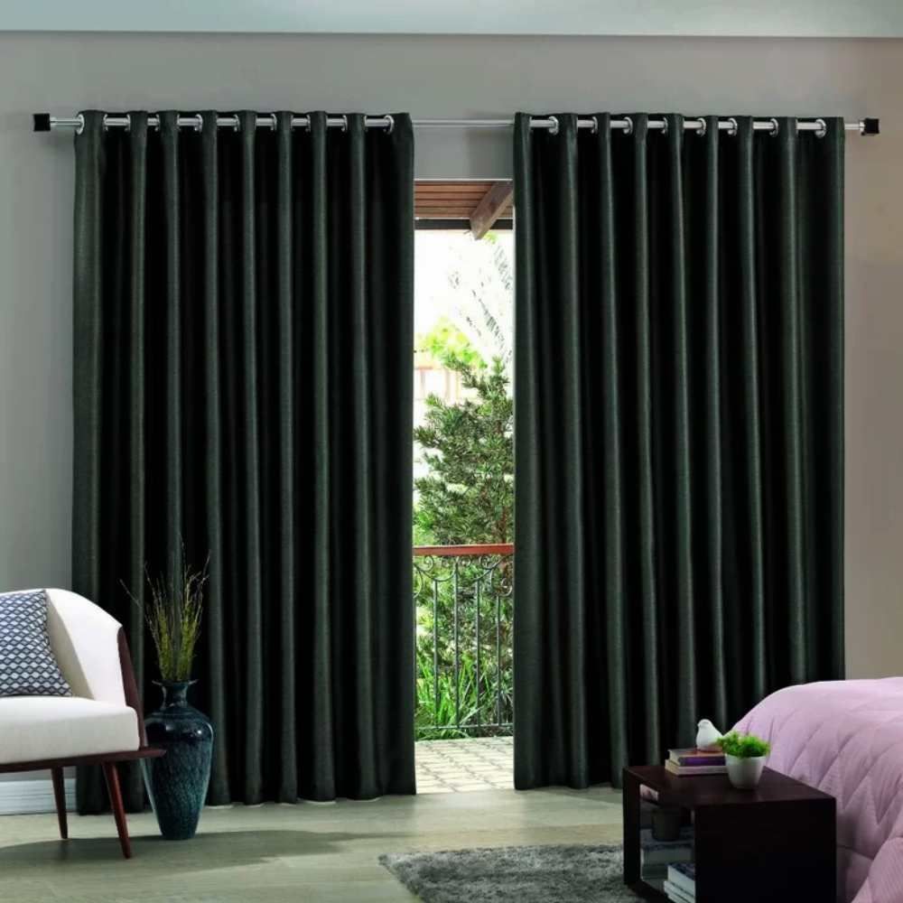 Corta Luz Tecido 4,20X2,50 M Blend Havan Casa - Preto