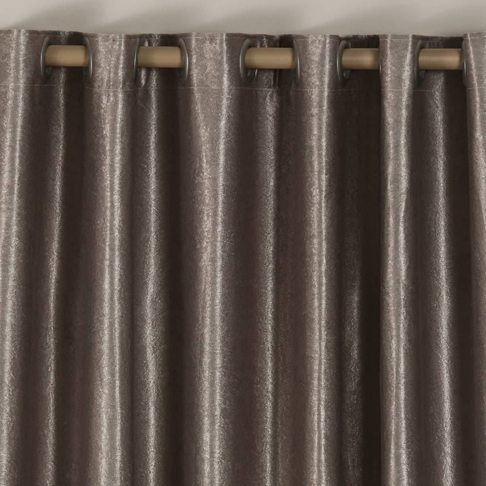 Corta Luz Tecido Brilho Veludo 3,60X2,50M Bella Janela - Taupe