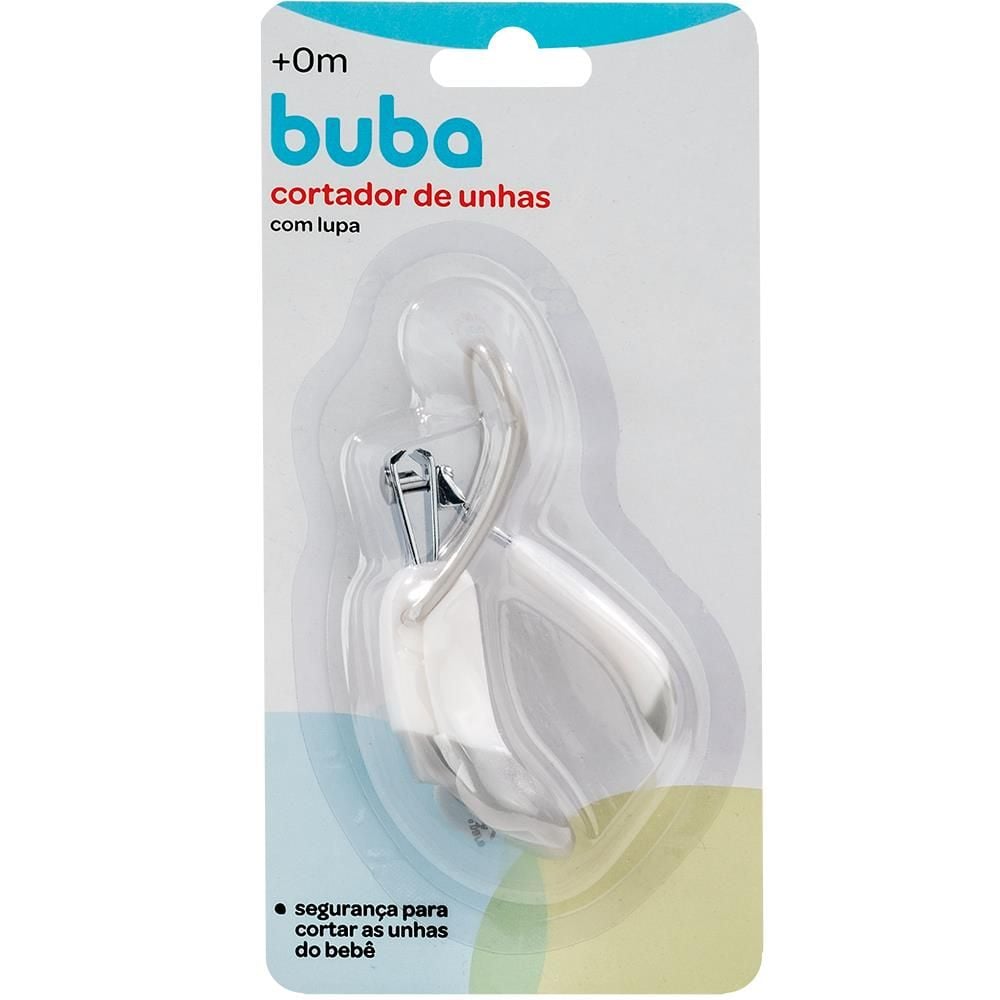 Cortador De Unhas Com Lupa Buba - Cinza