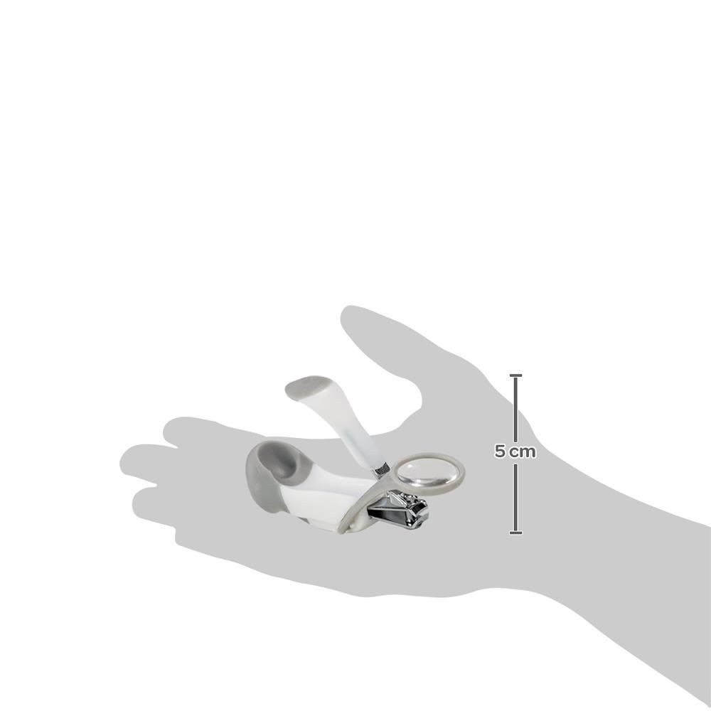 Cortador De Unhas Com Lupa Buba - Cinza