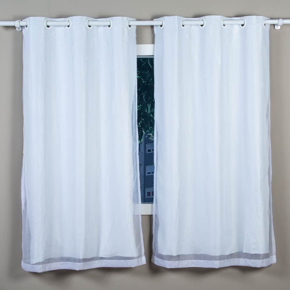 Cortina Blackout Pratika 2,00X1,60 M Lisa Slim Havan Casa - Branco