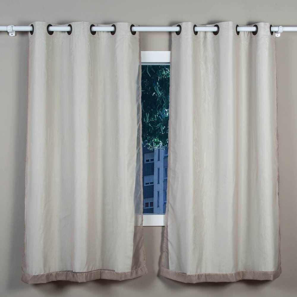 Cortina Blackout Pratika 2,00X1,60 M Lisa Slim Havan Casa - Latte
