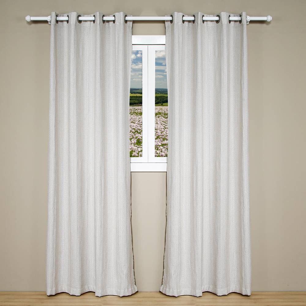 Cortina Para Quarto E Sala Chenille 2,60X2,30 M Havan Casa - Gardenia Off