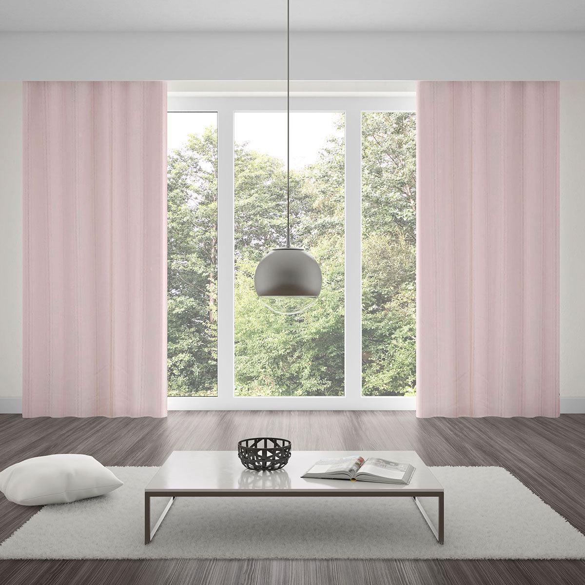 Cortina Chenille 4,00X2,30M Para Quarto E Sala - Natural