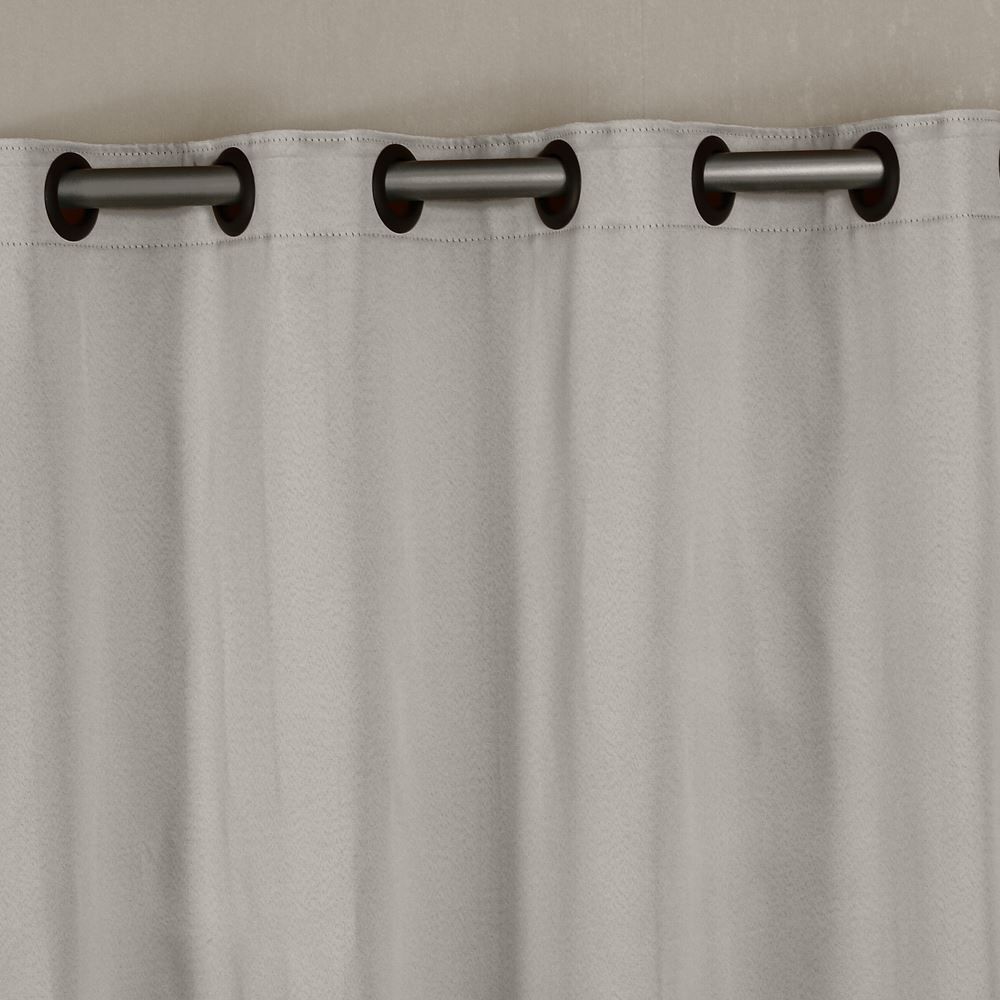 Cortina Para Quarto E Sala 2,60X2,30 M Corta Luz Tecido Brilho Liso - Taupe