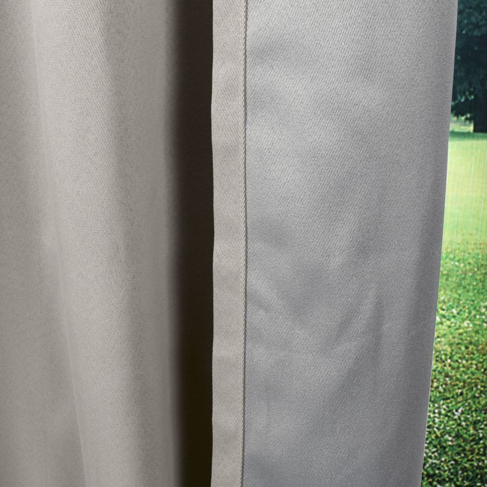 Cortina Para Quarto E Sala 2,60X2,30 M Corta Luz Tecido Brilho Liso - Taupe