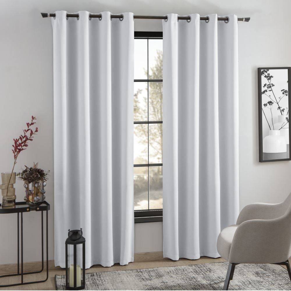 Cortina Para Quarto E Sala 2,60X2,30 M Corta Luz Tecido Havan Casa - Branco