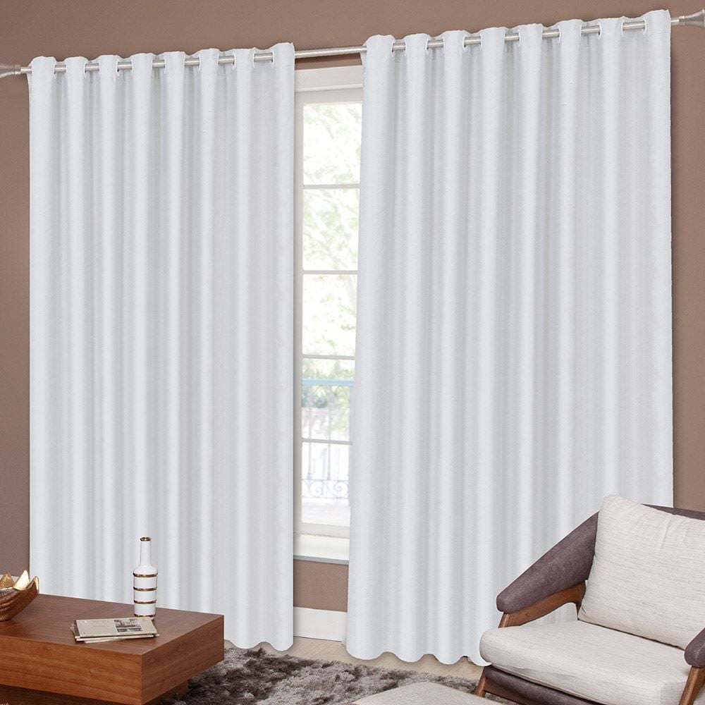 Cortina Corta Luz Tecido 5,40X2,50 M Havan - Branco