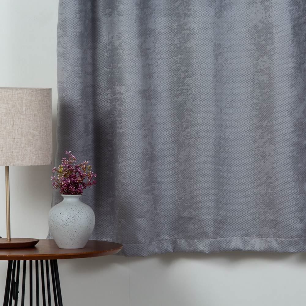 Cortina Corta Luz Tecido Brilho Veludo 2,60X1,70M Havan Casa - Titanio