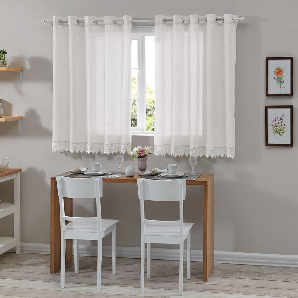 Cortina Cozinha 2,60M X 1,40M Imperial Havan - BRANCO