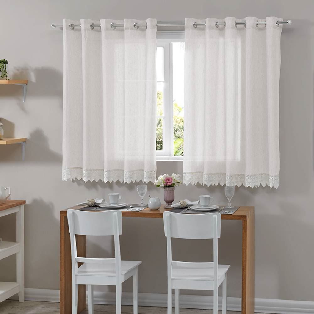 Cortina de Cozinha 2,60X1,40 m Imperial Havan Casa - Branco