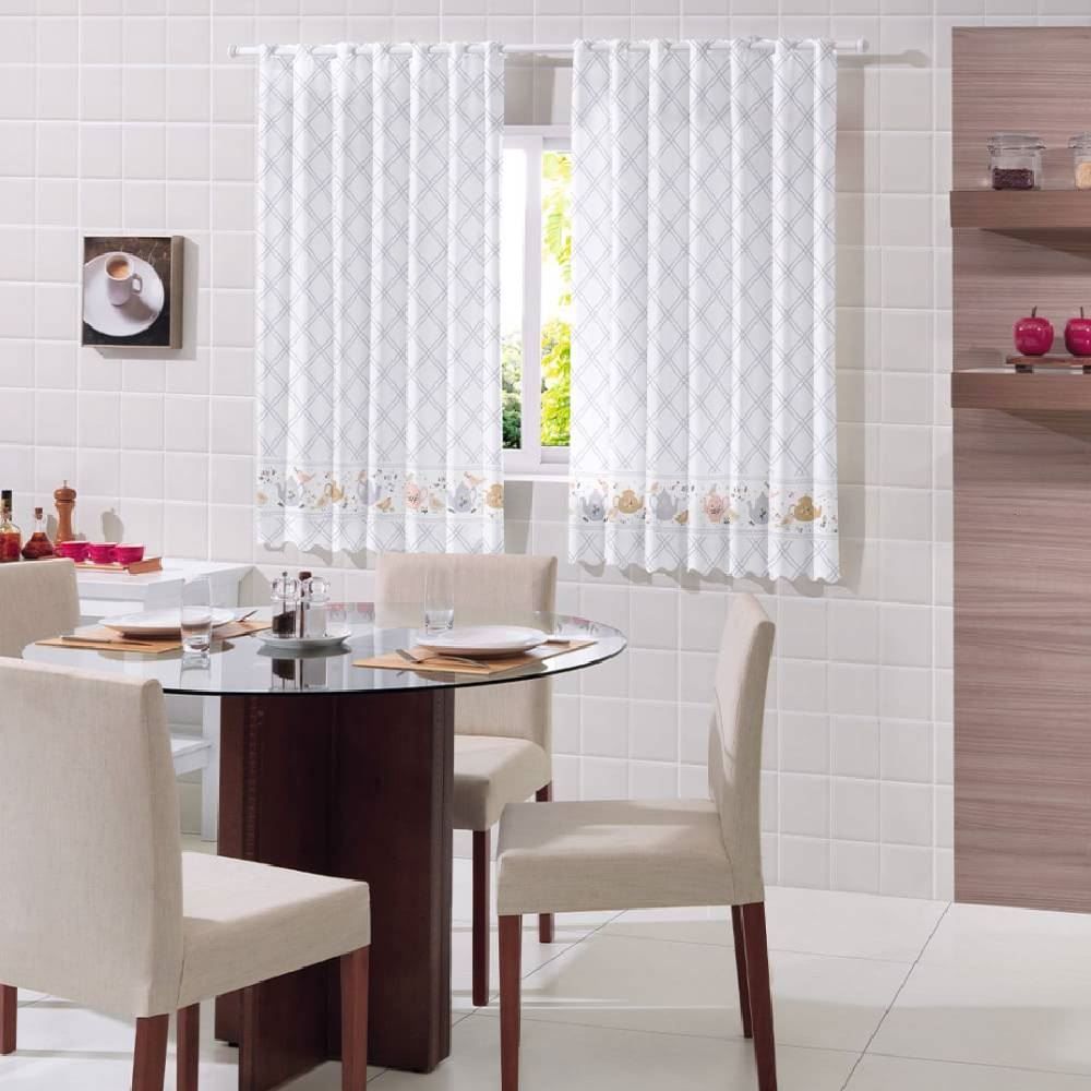 Cortina De Cozinha 2,20X1,40 M Passabarra Luna Havan Casa - Hora Do Chá