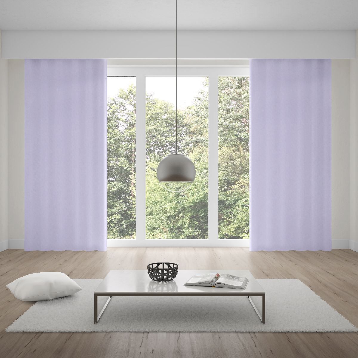 Cortina Duplex 2,60X1,70M Lisa Quarto E Sala - Branco