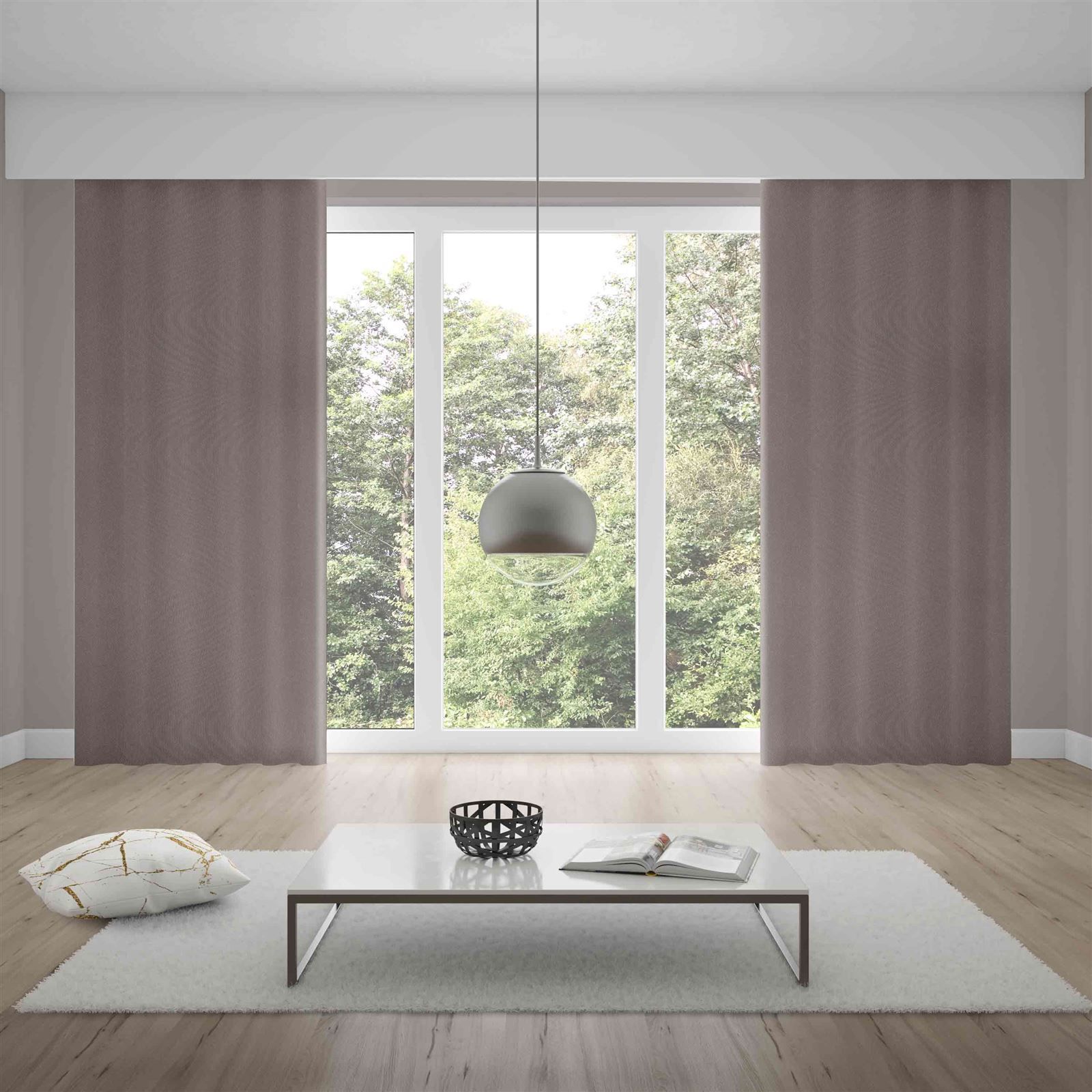 Cortina Duplex 2,60X1,70M Lisa Quarto E Sala - Taupe