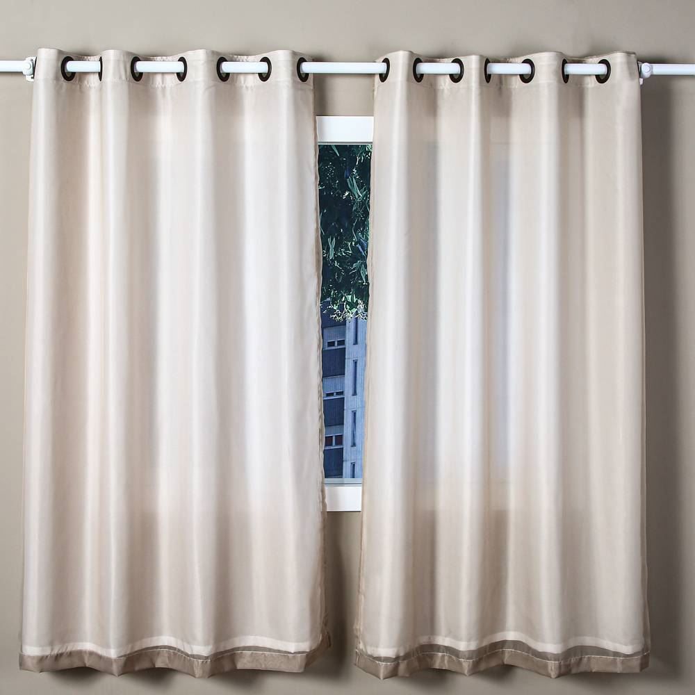 Cortina Para Quarto E Sala 2,60X1,70 M Duplex Lisa Havan Casa - Latte