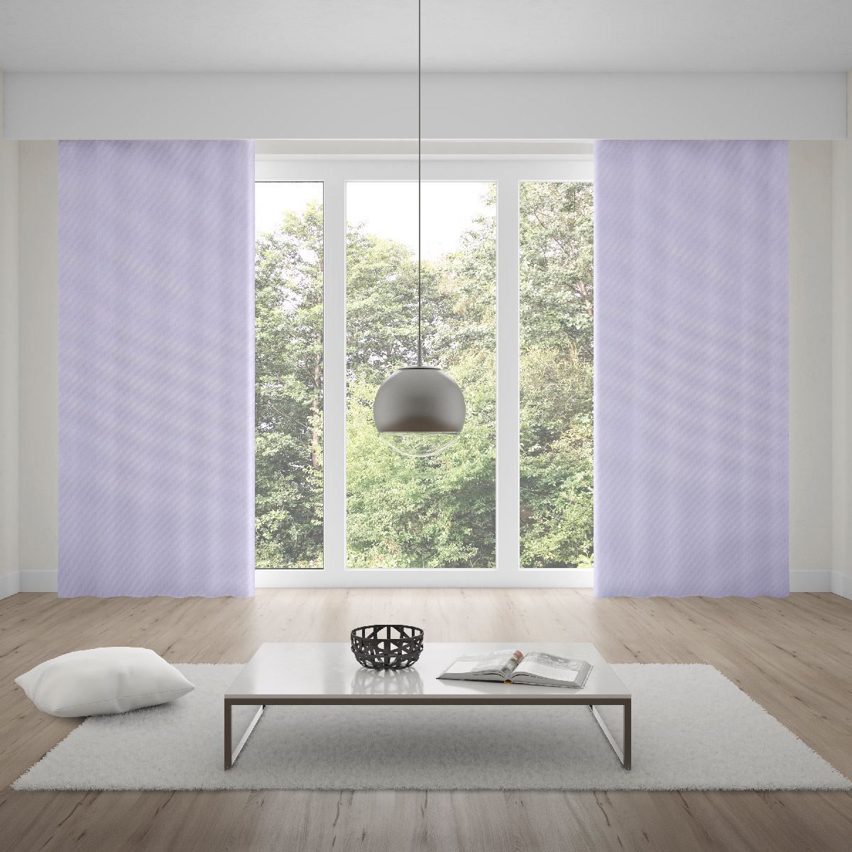 Cortina Duplex 3,00X2,30M Para Quarto E Sala - Branco