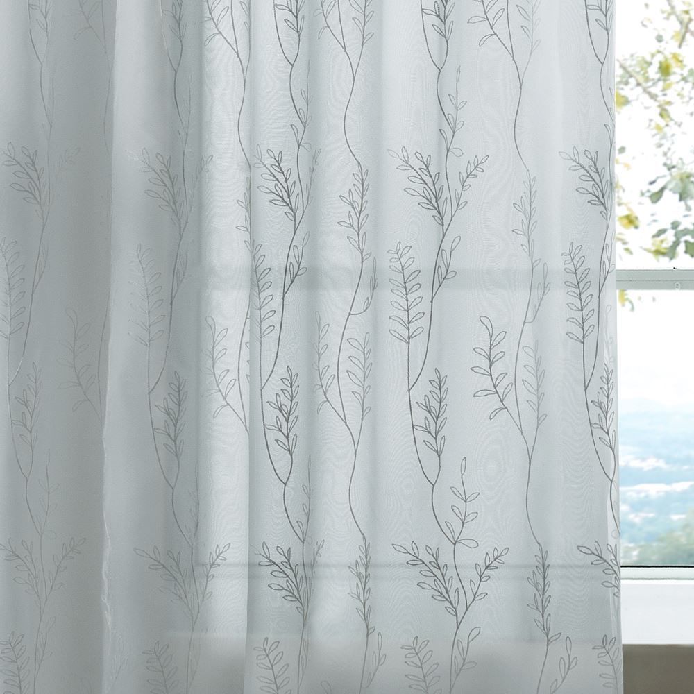 Cortina Duplex Firenze Para Quarto Ou Sala 3,00X2,30 M Bordada Havan Casa - Branco