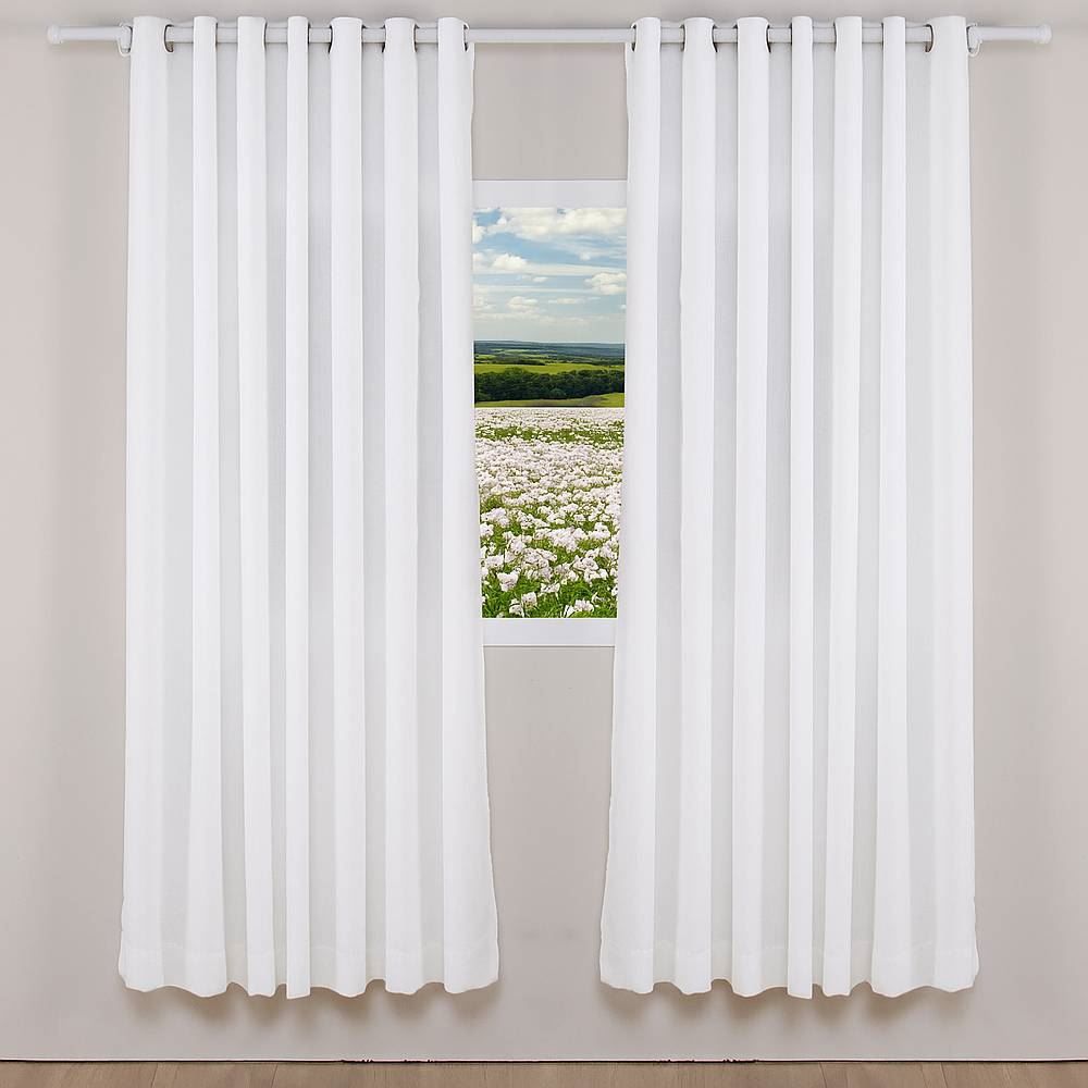 Cortina para Quarto e Sala Duplex Lisboa 4,20X2,30 m Havan Casa - Branco