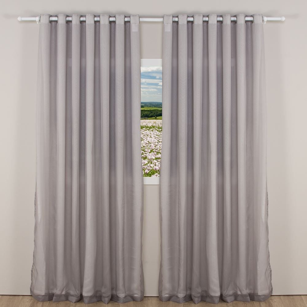 Cortina Para Quarto E Sala Duplex Lisa 4,20X2,50 M Havan Casa - Titânio