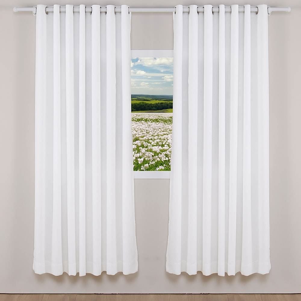 Cortina Duplex Mônaco 4,20X2,30M Quarto e Sala Havan Casa - Branco