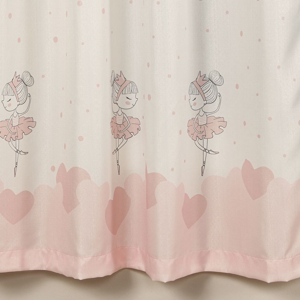 Cortina Infantil Rústica 2,60M X 1,70M Havan Kids - Bailarinas