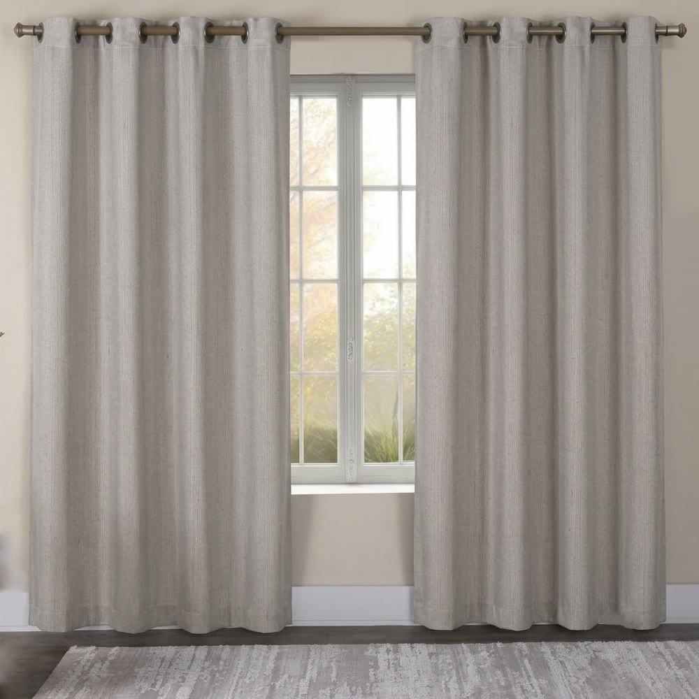 Cortina para Quarto e Sala 2,60X2,30 m Naturalle Havan Casa - Cinza Linho