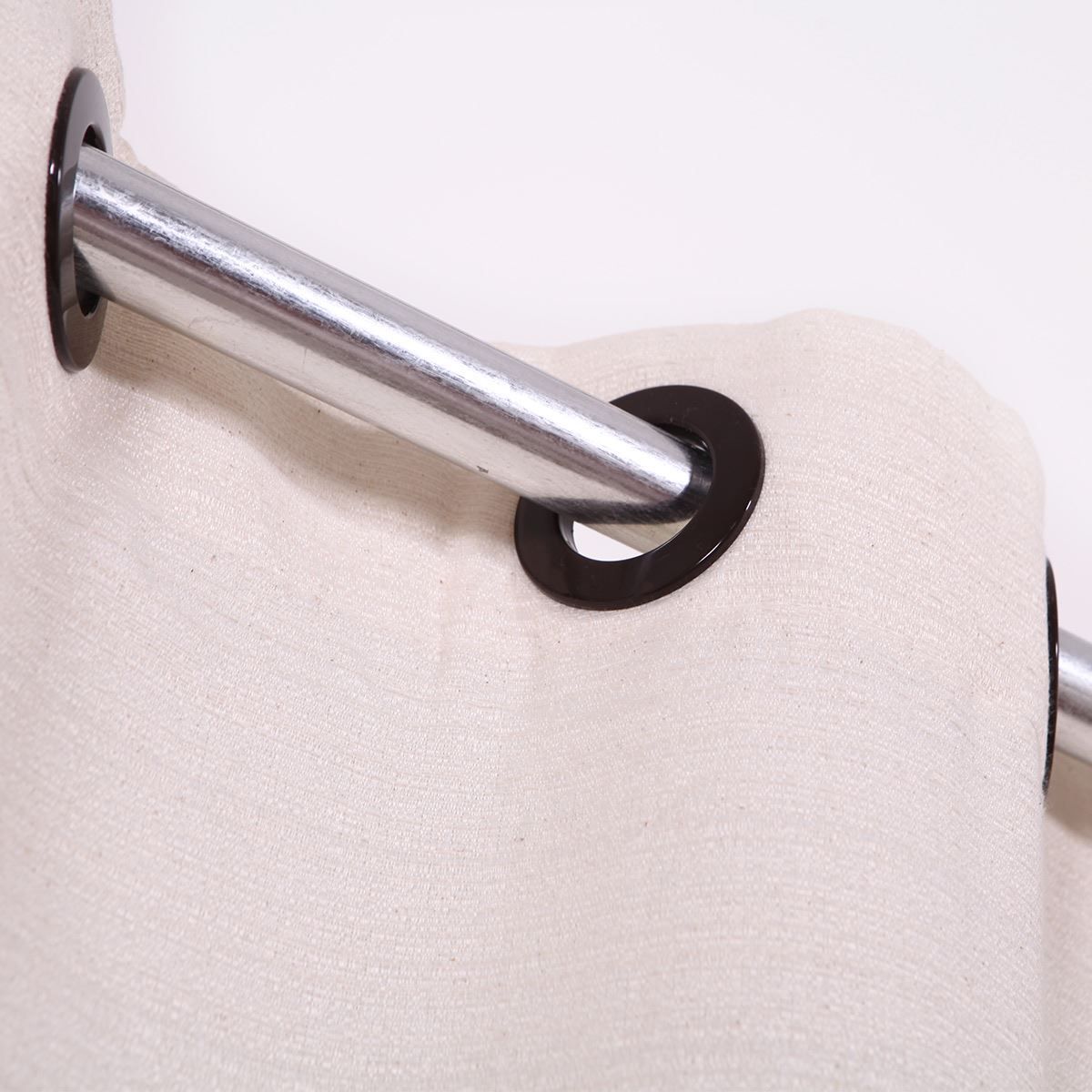 Cortina Pantex Rústica 2,00X1,80M Para Quarto E Sala - Cru Natural