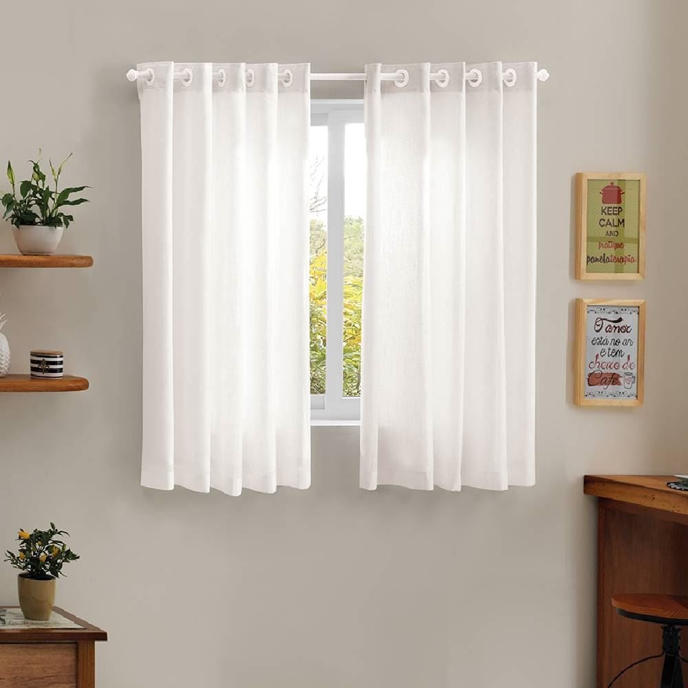 Cortina para Cozinha 3,00X1,40 m Mônaco Havan Casa - Linho