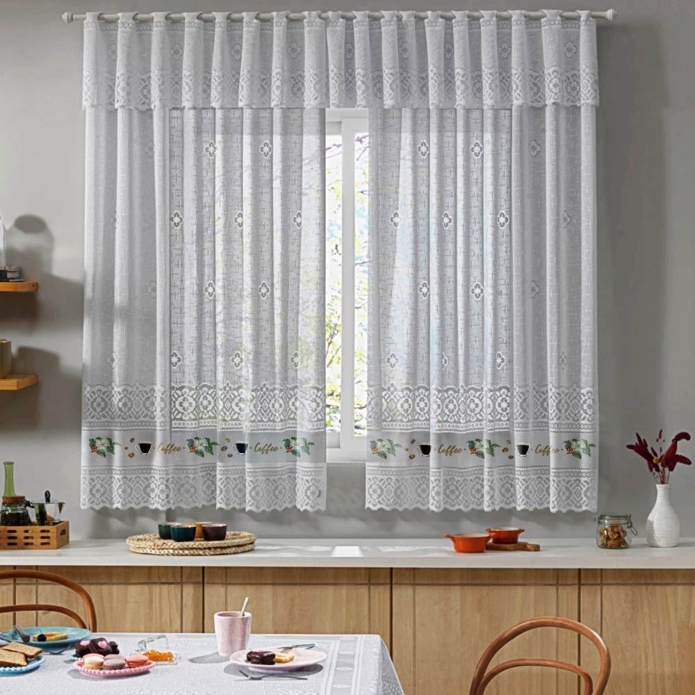 Cortina Para Cozinha Valencia 2,00X1,50 M Havan Casa - Jardim Do Café