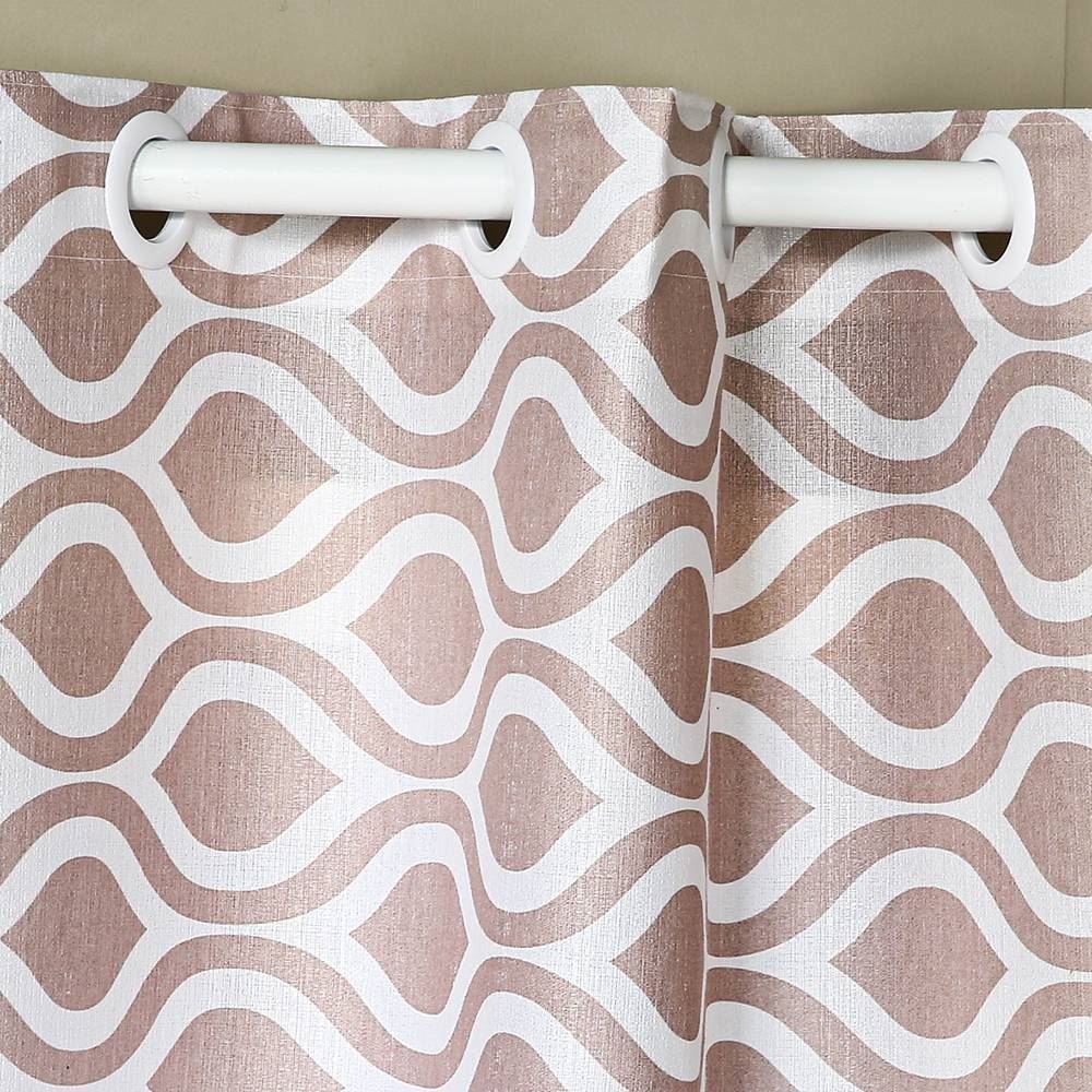 Cortina Para Quarto E Sala 2,40X1,70 M Veneza Havan Casa - Ondulado Rosa