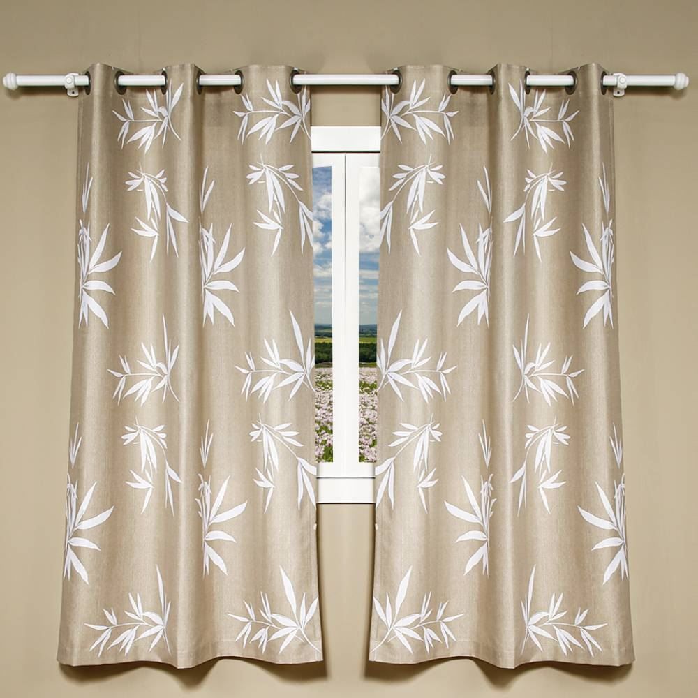 Cortina Para Quarto E Sala 2,40X1,70 M Veneza Havan Casa - Galho Bege 