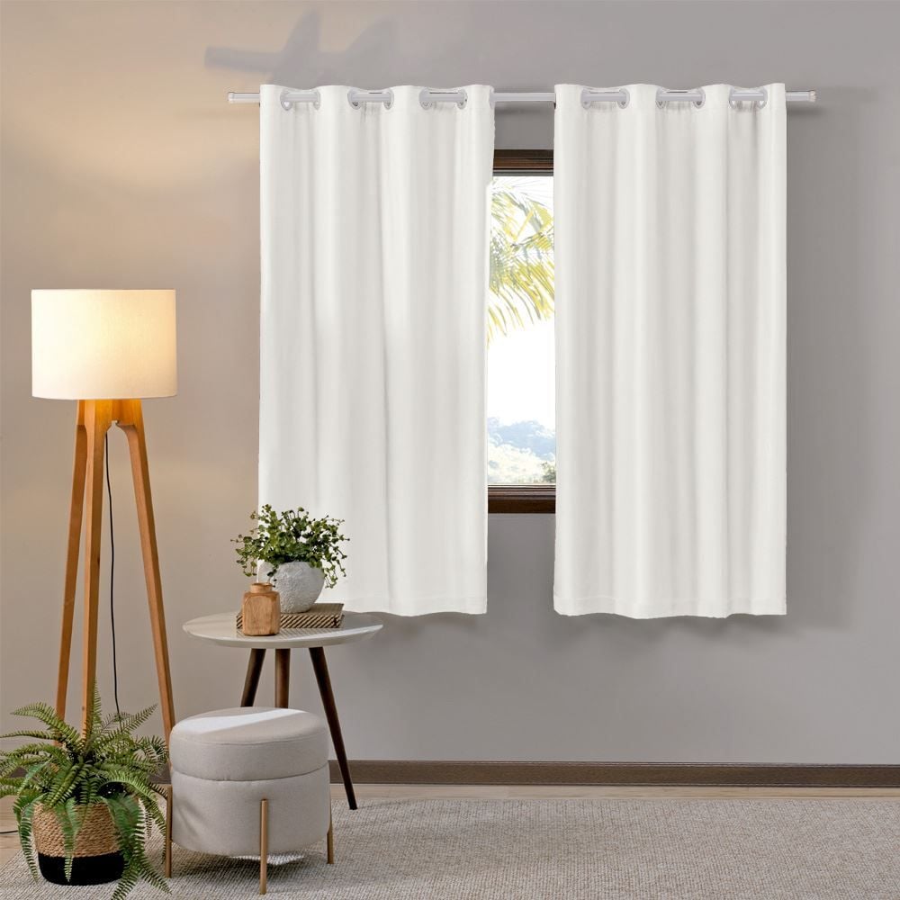 Cortina para Quarto e Sala 2,60X1,70 m Voil Bellini Havan Casa - Branco