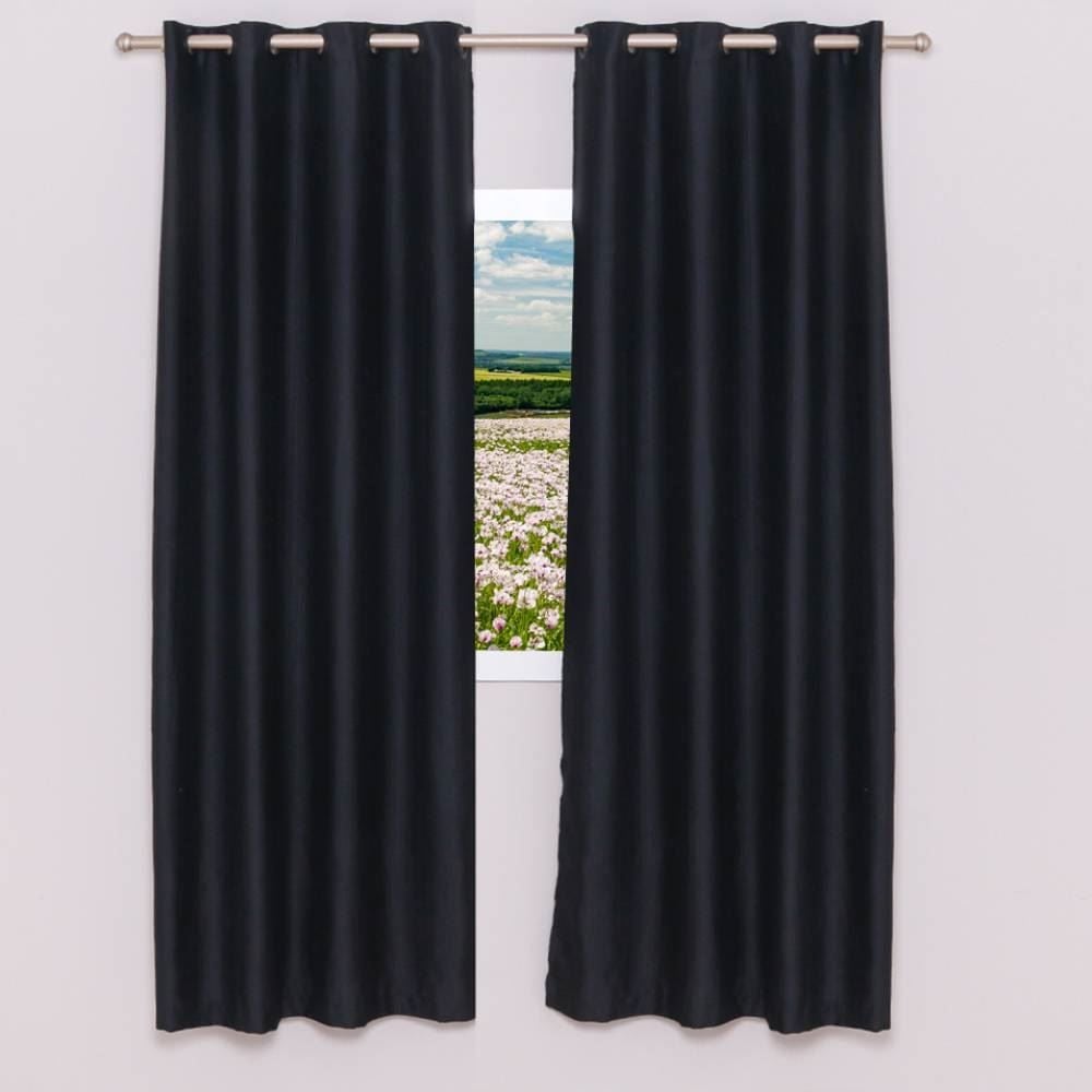 Cortina Para Quarto E Sala 2,60X2,30 M Veneza Rústica Havan Casa - Preto