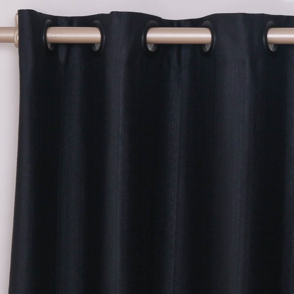 Cortina Para Quarto E Sala 2,60X2,30 M Veneza Rústica Havan Casa - Preto