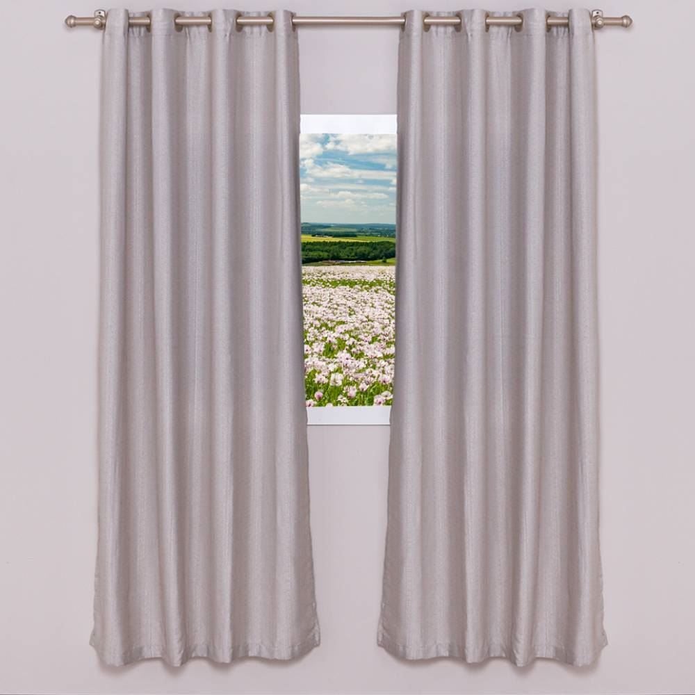 Cortina Para Quarto E Sala 2,60X2,30 M Veneza Rústica Havan Casa - Natural