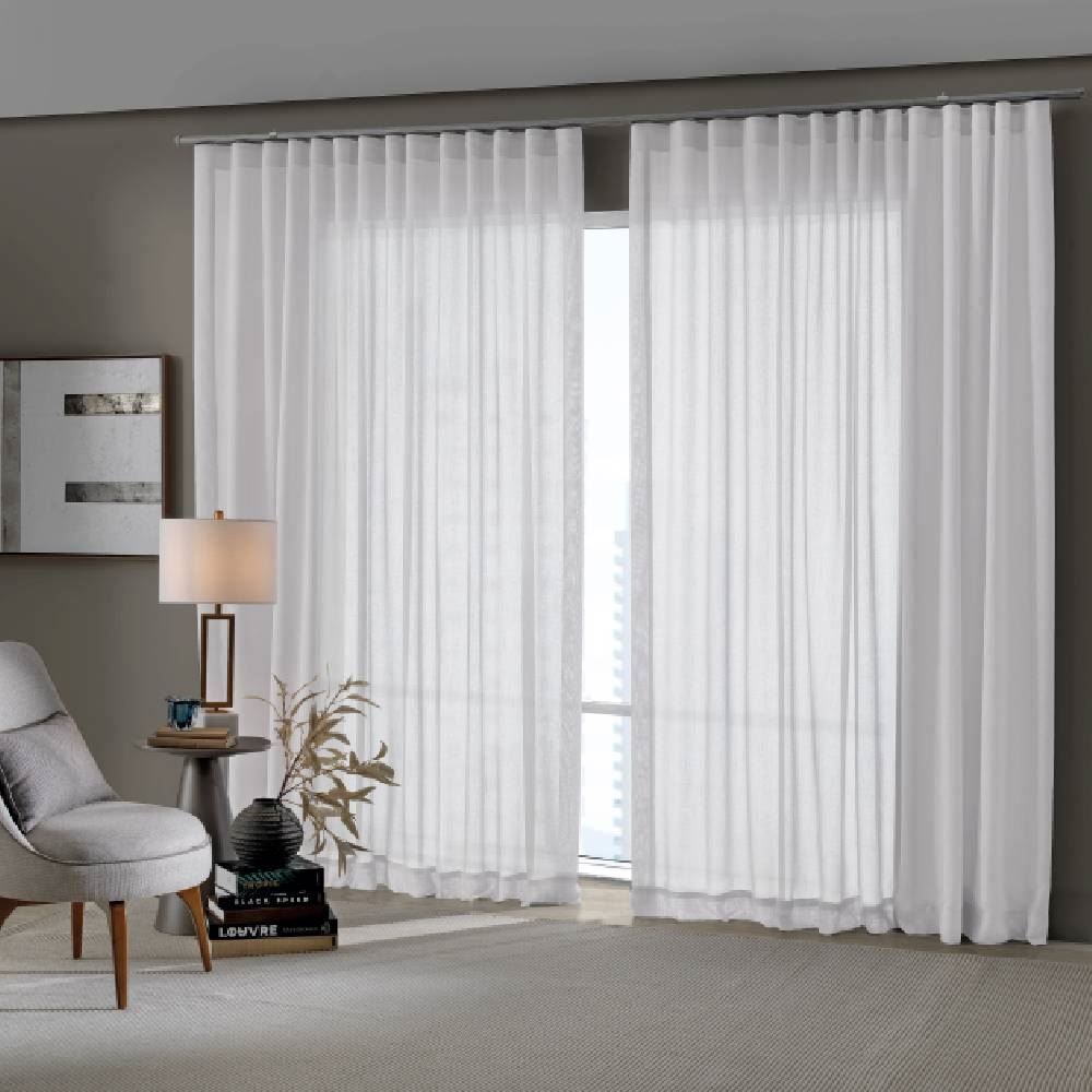 Cortina para Quarto e Sala 5,40X2,80 m Inove Mônaco Havan Casa - Branco