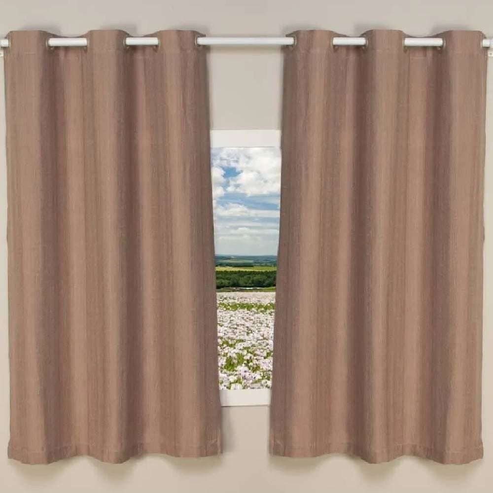 Cortina Para Sala Ou Quarto Rústica Veneza 2,40X1,70 M Havan Casa - Mousse