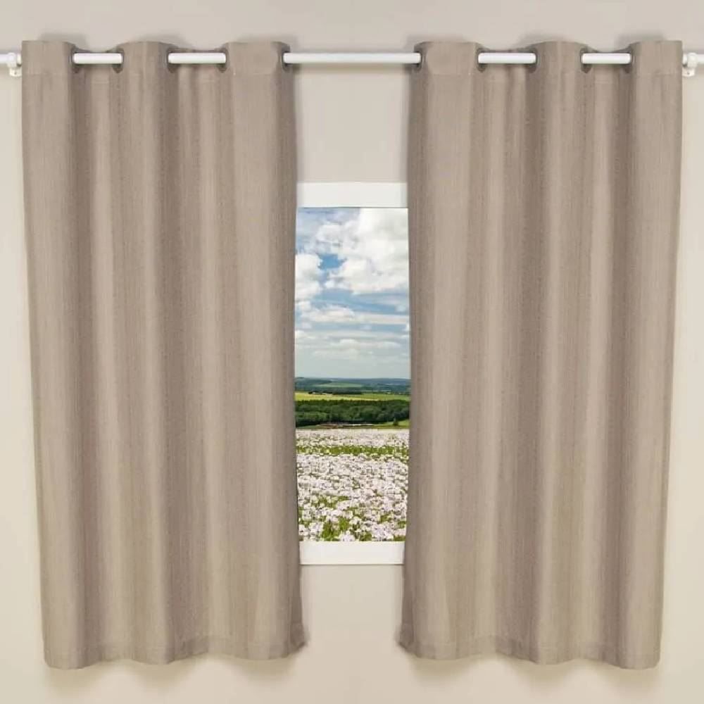 Cortina Para Sala Ou Quarto Rústica Veneza 2,40X1,70 M Havan Casa - Cru